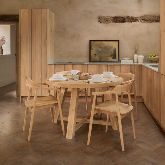 Carter Whitewash Dining Armchairs - Set of 2