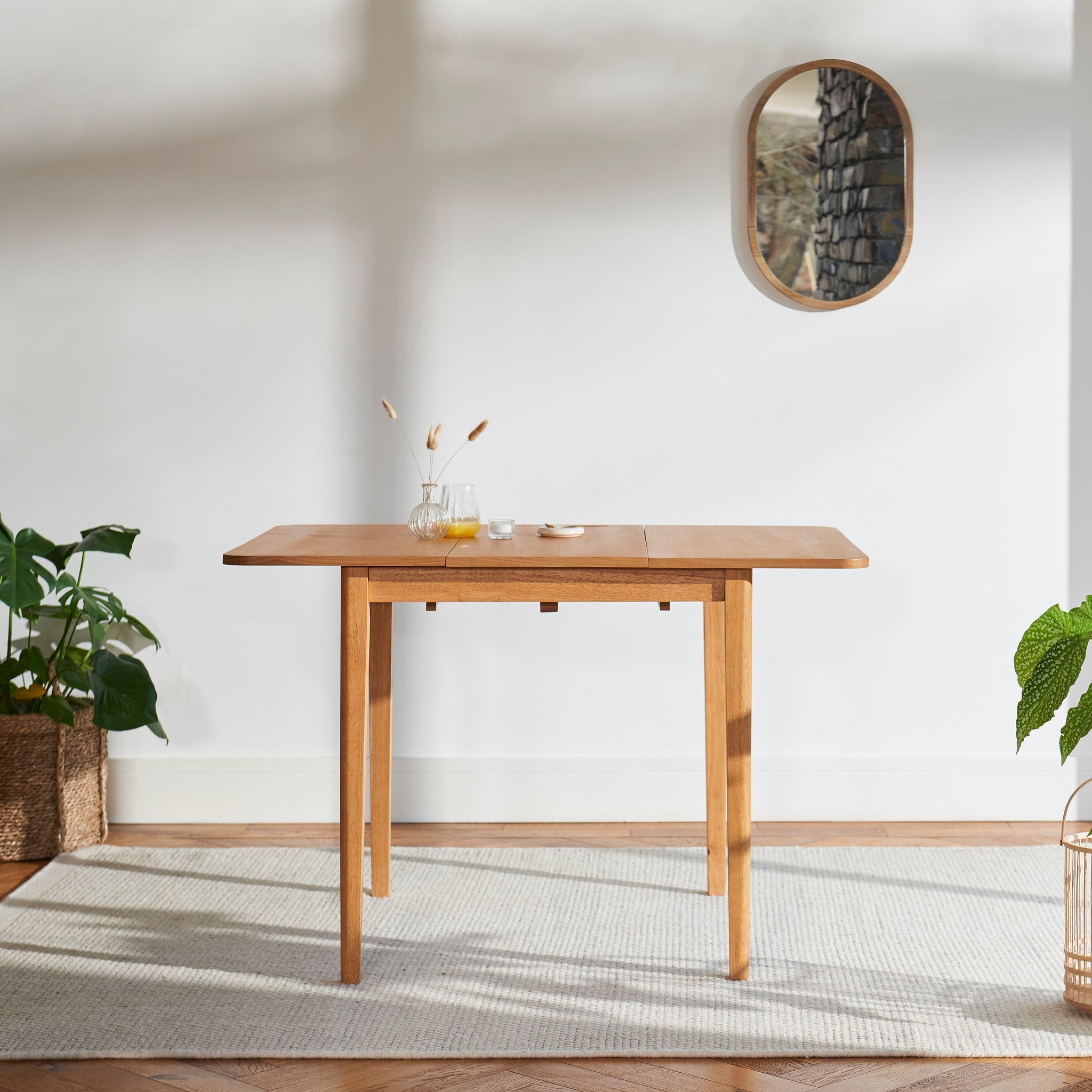 Paul Pale Oak Extending Dining Table - Small