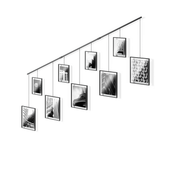 Exhibit Wall Picture Frames, Set of 9